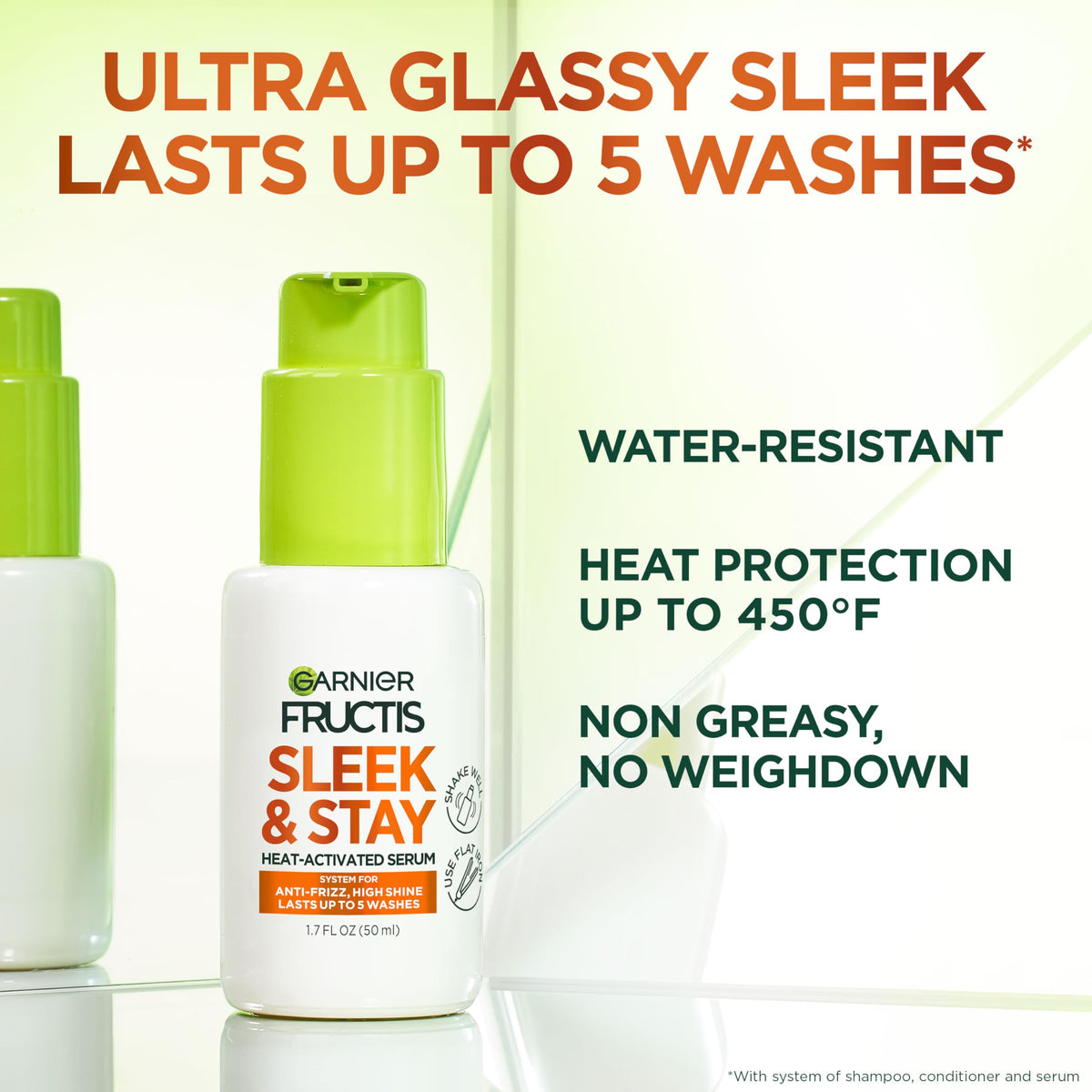 Garnier Fractus SLEEK & STAY HEAT-ACTIVATED SERUM