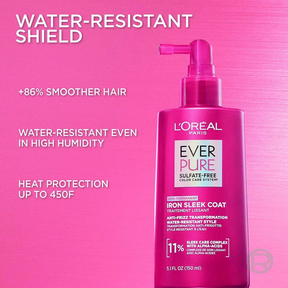 Loreal Everpure Sulfate free  Iron Sleek Coat Smoothing Treatment 150ML