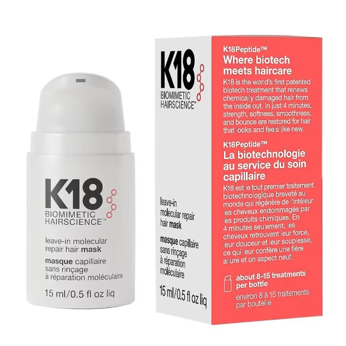 K18 Leave in Molecular repair Hair Mask  15 ml