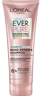 L'Oréal Paris EverPure Sulfate Free Bond Repair+ Shampoo with Bond + Amino Acid Complex 200ml
