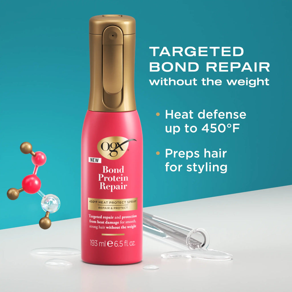OGX Bond Protein Repair 450°F Heat Protect Spray 193ml
